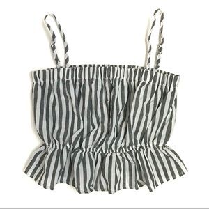 Striped Flounce Tank Top